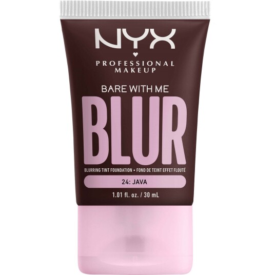 NYX Bare With Me Blur Foundation 24 Java 30 ml - Fuktighetsgivende Makeup for Normal til Kombinert Hud