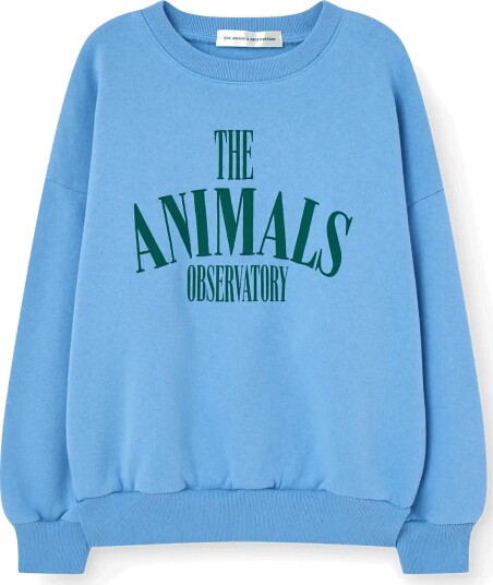THE ANIMALS OBSERVATORY Killifish Warm Kid Sweatshirt Medium Grey Heather Blue 10 Y
