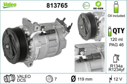 AC kompressor VALEO 813765