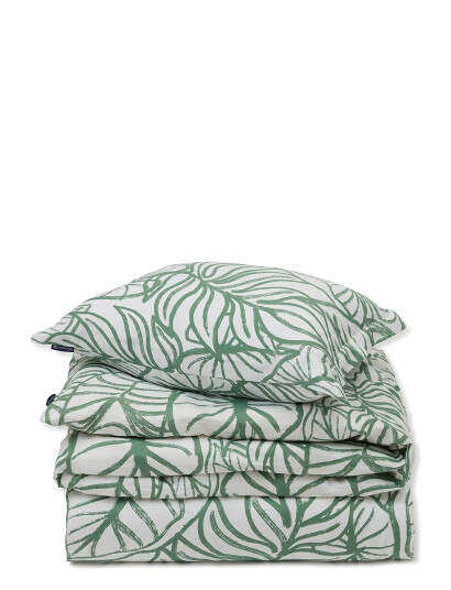 Lexington Home White/Green Printed Cotton Sateen Bed Set - Multi/patterned - 200X200/80X80X2
