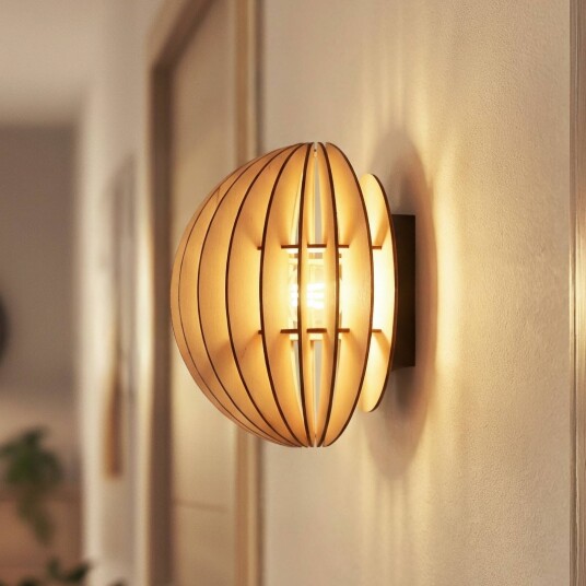 Vegglampe Clay MCJ dimbar Lyst tre  Stue / spisestue Tre Skandinavisk