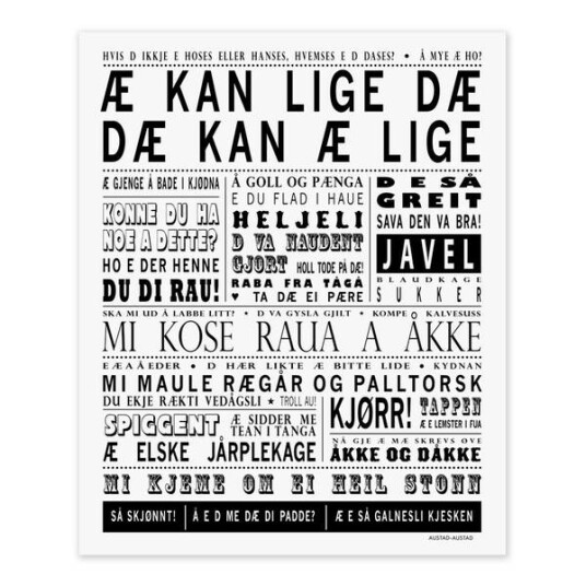 Other Brand Kort Sørlandet "Æ kan lige dæ"