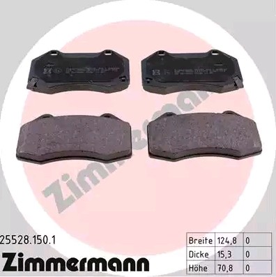 Bremseklosser ZIMMERMANN 25528.150.1 Bremseklosser ZIMMERMANN 25528.150.1
