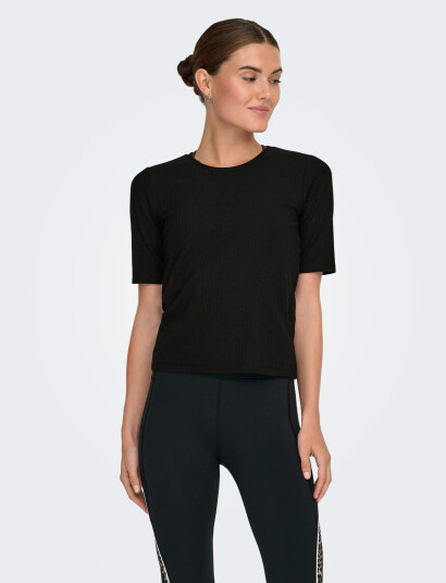 Only Play Onpseren On 2/4 Reg Rib Tee Noos - Black - M Only Play Onpseren On 2/4 Reg Rib Tee Noos - Black - M