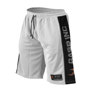 NO1 Mesh Shorts, white/black,xxlarge