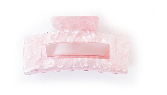 OnFleek, Hairclip Square Peony Pink Marble OnFleek, Hairclip Square Peony Pink Marble