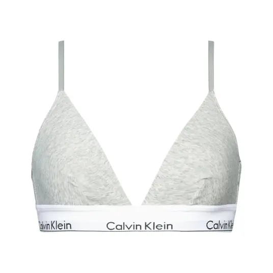 Calvin Klein BH Modern Cotton Lightly Lined Triangle gra X-Small Dame Calvin Klein BH Modern Cotton Lightly Lined Triangle gra X-Small Dame