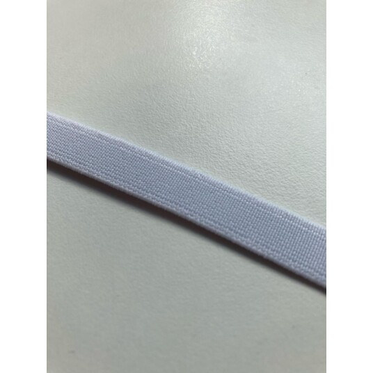 Elastikk Hvit 10mm Elastikk Hvit 10mm