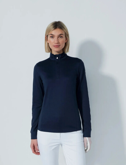 Daily Sports Anna Ls Half Neck - Navy - S