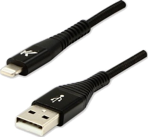 Usb-Kabel Usb-A Til Lightning 2 M Svart