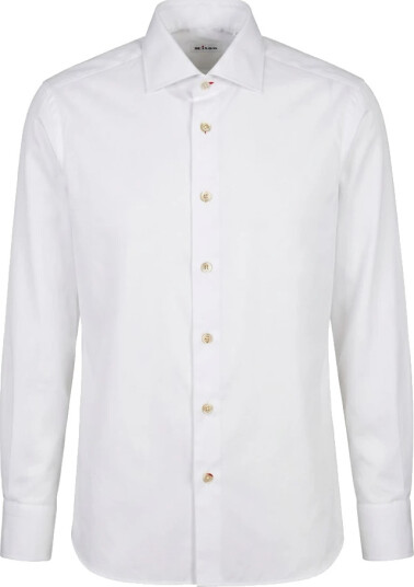 Kiton Herre Skjorter Hvit L, Kiton Herre Skjorter Hvit L,