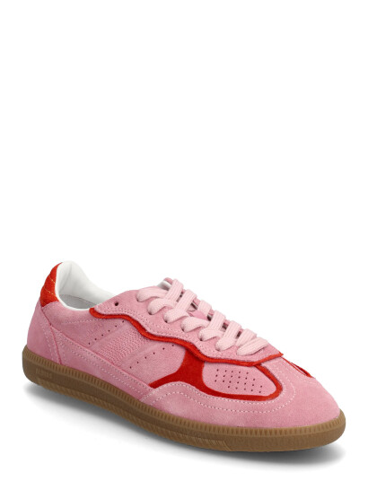 ALOHAS Tb.490 Rife Chocolate Brown Leather Sneakers Pink 42