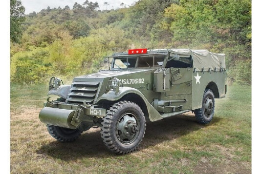 Italeri 1:72 M3A1 Speiderbil Modellbyggesett med Figurer og Dekaler