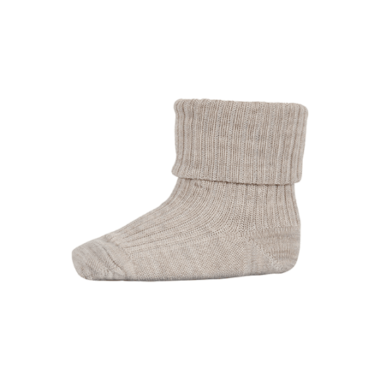 MpDenmark Hilde Babysokker Beige Melange