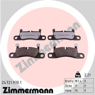 Bremseklosser ZIMMERMANN 24721.970.1