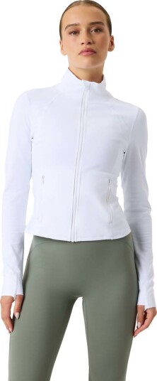 Björn Borg Women"s Borg Soft Zip Midlayer Brilliant White L