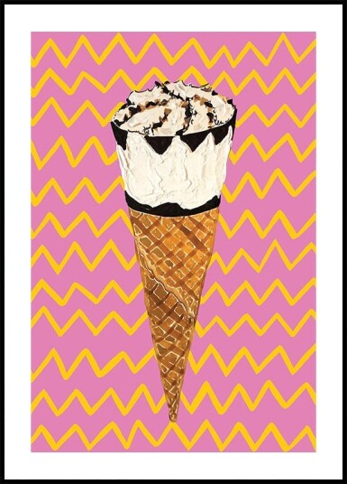 Cornetto Pink Plakat / 40x50cm