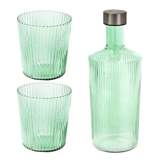 Paveau   Ribbed Elegance gaveeske Bondi 3 deler grønn
