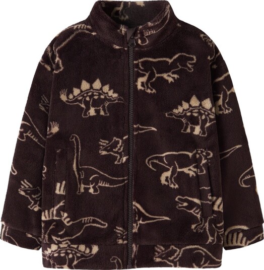 Name It Fleecejakke Teddy NmmRicolaj Chocolate Plum Name It 1½ år (86) Fleecejakke Brun