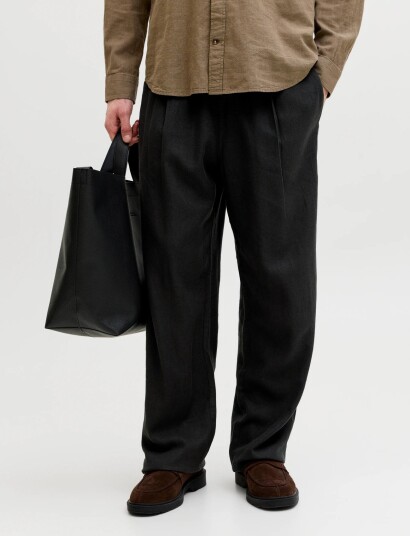 Jack & Jones Jpstbill Andros Vis Linen Blend Jogger Black XXL