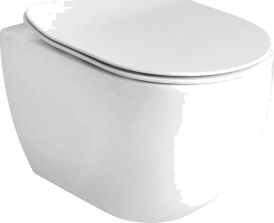 LAVABO GLOMP MINI RIMLESS VEGGHENGT TOALETT MATT HVIT LAVABO GLOMP MINI RIMLESS VEGGHENGT TOALETT MATT HVIT