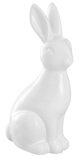 Dekorasjon Påskehare Conny; 8x6x16.5 cm LxBxH; Hvit