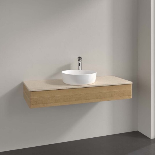 Villeroy & Boch Antao Servantskap med 1 skuff 120x50x19 cm m/lys Eik/Crème