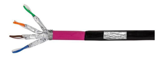 LogiLink Erdverlegekabel S/FTP Cat7 AWG23 1000MHz schw. 100m
