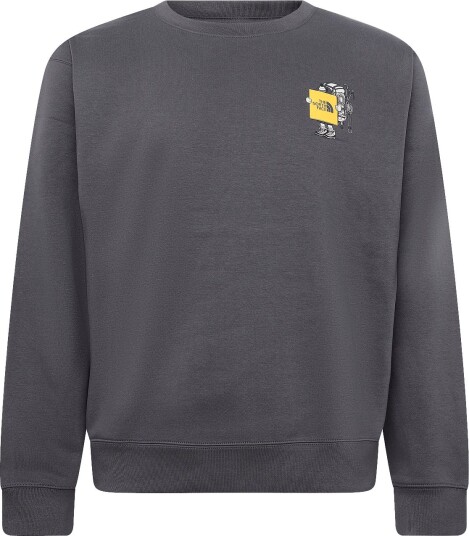 The North Face U Gear Up Get Out Rlx Crew Graphic   ANTHRACITE GREY   XL
