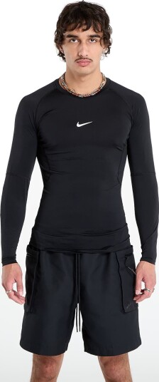 Nike Pro Dri-FIT Tight Top Long Sleeve treningsgenser herre Svart XL