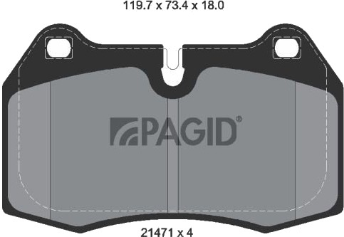 PAGID T5091N Bremseklosser PAGID T5091N Bremseklosser