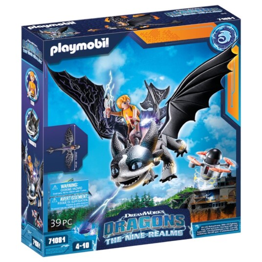 Playmobil Drager: Nine Realms - Thunder Og Tom Playmobil How To Train Your Dragon 71081