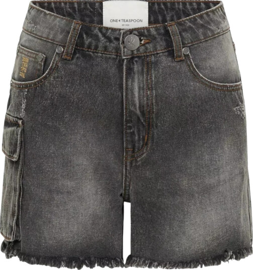 One Teaspoon Dame Shorts Grå W23, One Teaspoon Dame Shorts Grå W23,