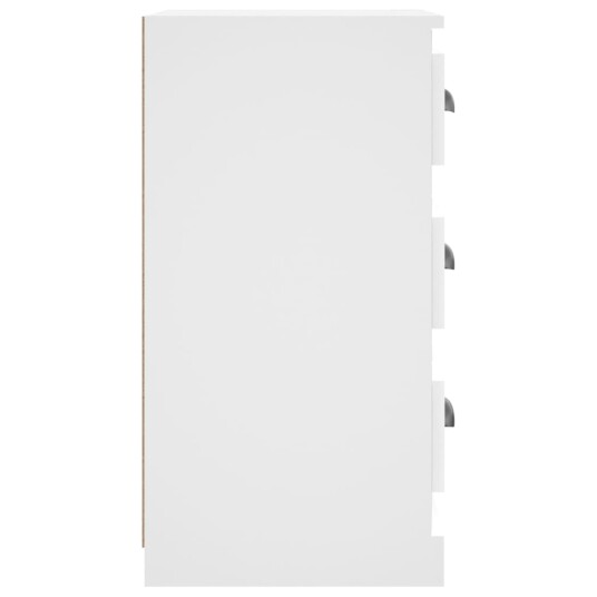 vidaXL Skjenk hvit 36x35,5x67,5 cm konstruert tre