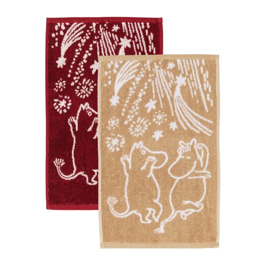 Moomin Arabia Feststemning Håndkle 30x50 cm 2 pk