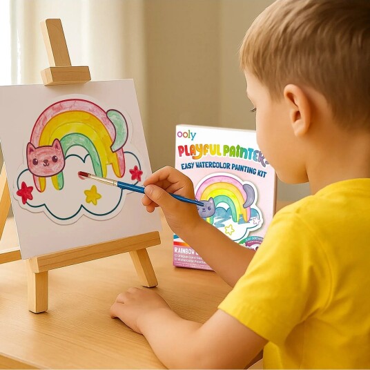 Ooly Watercolour Kit Rainbow Cuties Playful Painters Multi/Patterned One Size Ooly Watercolour Kit Rainbow Cuties Playful Painters Multi/Patterned One Size