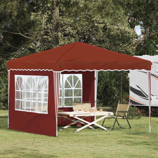vidaXL Pop-up Festtelt 288 x 288 x 245 cm Terrakotta Oxford Stoff