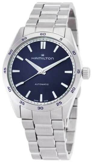 Hamilton Herreklokke H36215140 Jazzmaster Performer Blå/Stål Ø38 mm