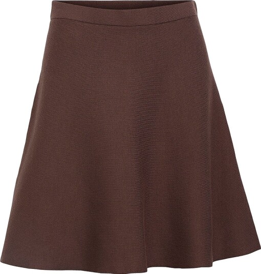Object Skjørt objReynard HW Short Knit Skirt Brun