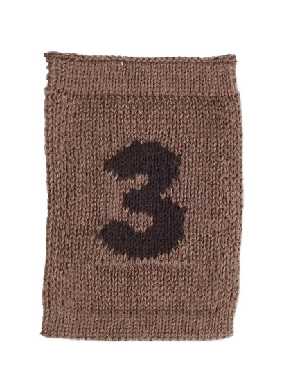 Smallstuff Strikket Flagg 3 Nature Brown One Size