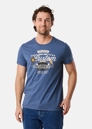 Koppartrans Custom Tee Denim Blue Melange 2xl T-Shirts Koppartrans Custom Tee Denim Blue Melange 2xl T-Shirts