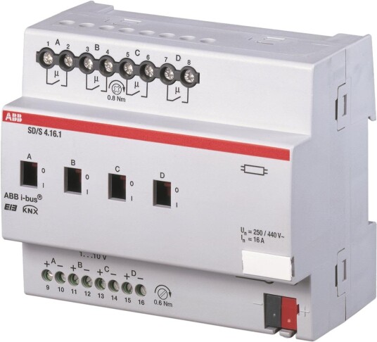 Abb Dimmeraktuator 2Cdg110080R0011 16 A Antall Utganger: 4