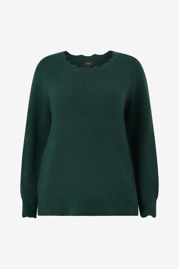 Zizzi Pullover caSunny L/S Grønn