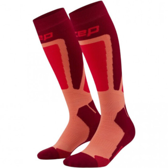 CEP Ski Thermo Socks Tall 4.0 Skistrømper Herre Red/Coral III