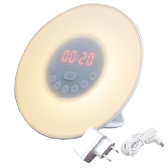 Philips Vekkerklok med lys Våkn opp mer uthvilt mindre stresset Simulert soloppgang 2 naturlige vekke lyder Med 10 lysintensiteter FM radio ... Philips Vekkerklok med lys Våkn opp mer uthvilt mindre stresset Simulert soloppgang 2 naturlige vekke lyder Med 10 lysintensiteter FM radio ...