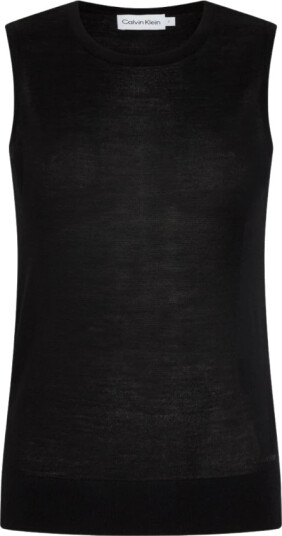Calvin Klein Dame Topper Svart S,