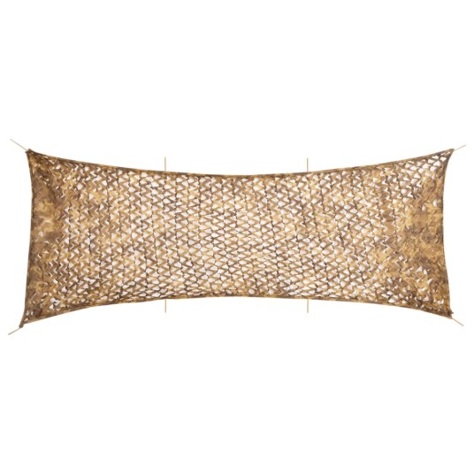 Kamuflasjenett med oppbevaringspose 623x203 cm sand