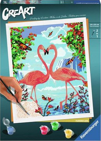 Ravensburger CreArt Male etter nummer 12+ år Flamingo Love
