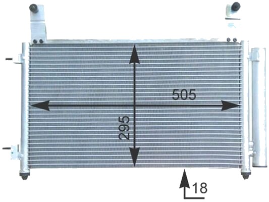 MAHLE AC 435 000S Kondensator, klimaanlegg MAHLE AC 435 000S Kondensator, klimaanlegg