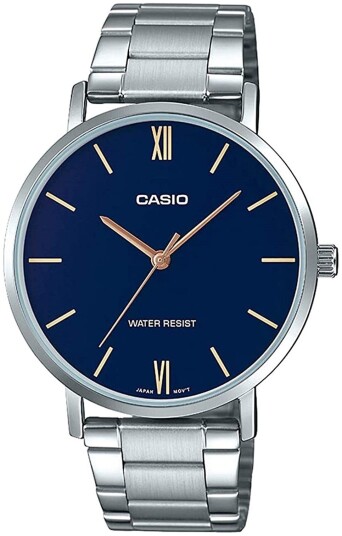 Casio Herreklokke MTP VT01D 2BUDF Classic Blå/Stål Ø40 mm
